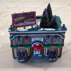 Department 56 54913 Hershey's Chocolate Shop snow village accessory Xmas